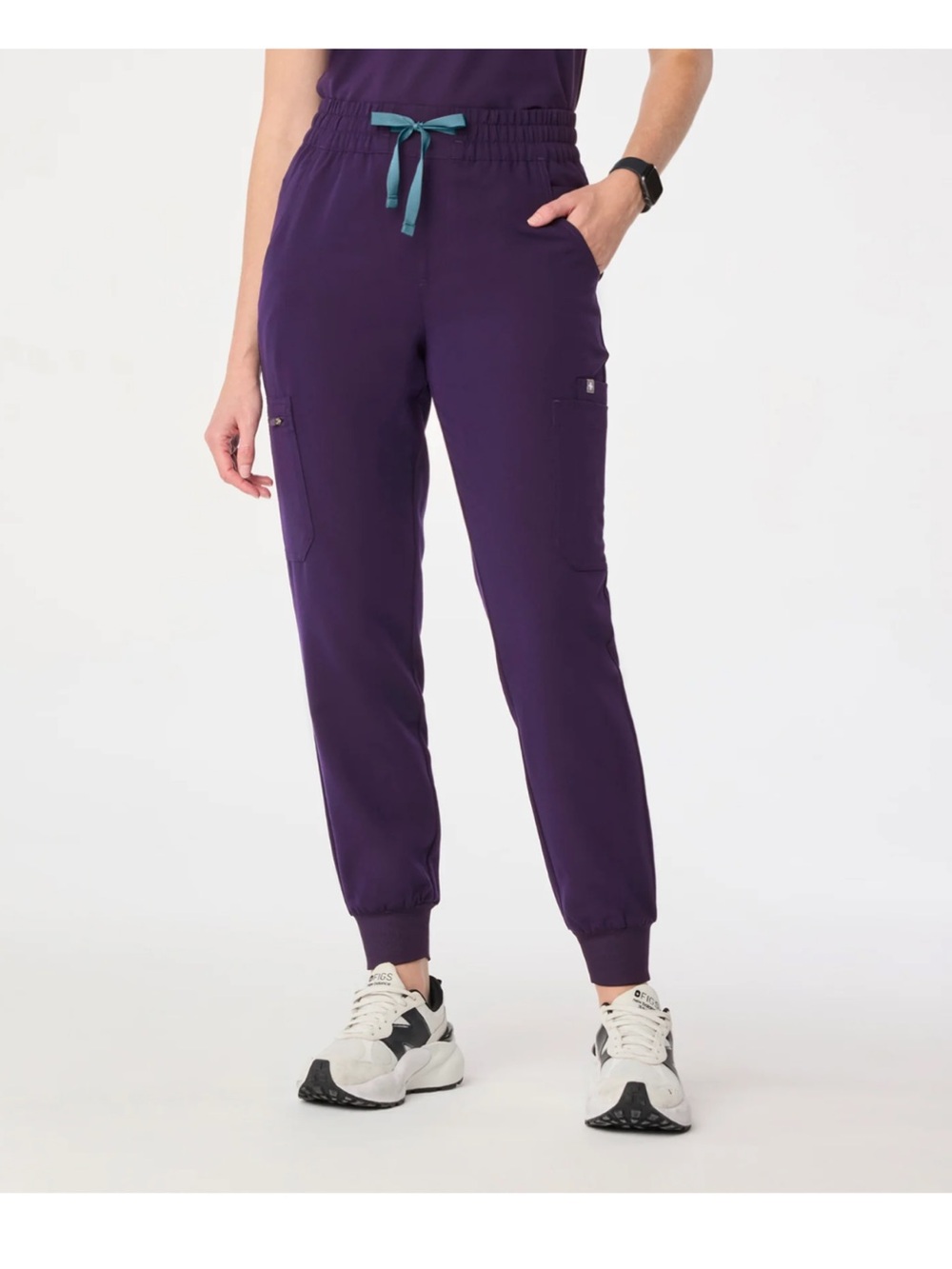 FIGS Purple Jam High Waisted Uman Relaxed - Petite Jogger Scrub Pant XXL-P
